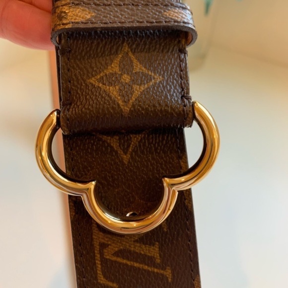 Authentic Louis Vuitton vernis Fleur buckle belt size 85-34 main image 9